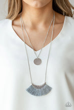 Load image into Gallery viewer, Tassel Temptation Silver Necklace