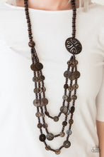 Load image into Gallery viewer, Jungle Jive Brown Wood Necklace