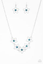 Load image into Gallery viewer, Hoppin Hibiscus Blue Necklace