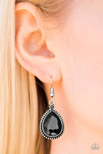 Load image into Gallery viewer, Talk of the Throne Black Earrings