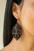 Load image into Gallery viewer, Grr-irl Power Brown Leather Earrings