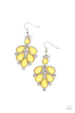 Load image into Gallery viewer, Transcendental Teardrops Yellow Earrings