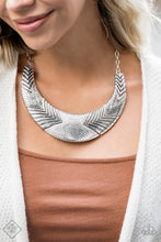 Load image into Gallery viewer, Geographic Goddess Silver Necklace