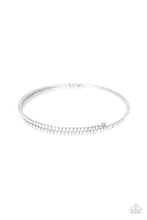 Load image into Gallery viewer, Sleek Sparkle White Coil Bracelet