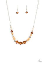 Load image into Gallery viewer, Turn Up the Tea Lights Brown Necklace