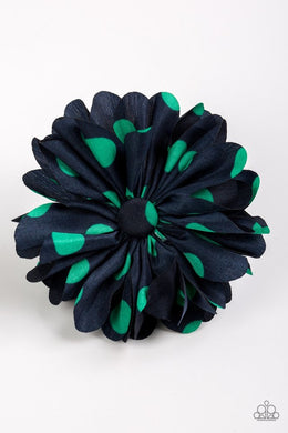 Tea Party Posh Blue Hair Clip