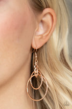 Load image into Gallery viewer, Three Ring Couture Rose Gold Earrings