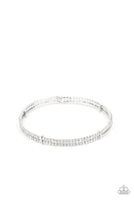 Load image into Gallery viewer, Standout Opulence White Coil Bracelet