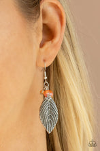 Load image into Gallery viewer, Leaf It to Fate Orange Earrings