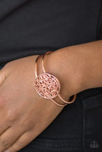 Load image into Gallery viewer, Mandala Majesty Copper Hinged Bracelet