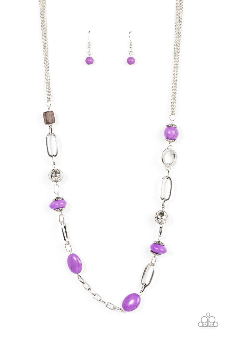 Barefoot Bohemian Purple Necklace