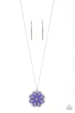 Load image into Gallery viewer, Spin Your Pinwheels Purple Necklace