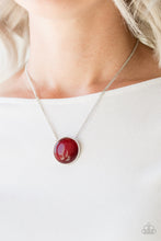 Load image into Gallery viewer, Glow Down in History Red Necklace