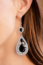 Load image into Gallery viewer, Posh Pageantry Black Earrings