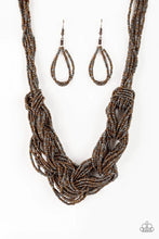Load image into Gallery viewer, City Catwalk Copper Seed Bead Necklace