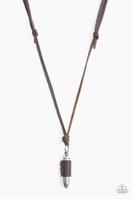Boldly Bulletproof Brown Urban Necklace