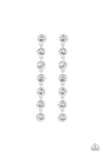 Load image into Gallery viewer, Dazzling Debonair White Post Earrings