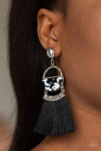 Load image into Gallery viewer, Tassel Trot Black Earrings