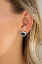 Load image into Gallery viewer, Floral Glow Blue Post Earrings