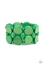 Load image into Gallery viewer, Beach Bravado Green Wood Bracelet