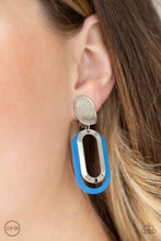 Load image into Gallery viewer, Melrose Mystery Blue Clip On Earrings