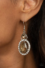Load image into Gallery viewer, Double the Drama Brown Earrings