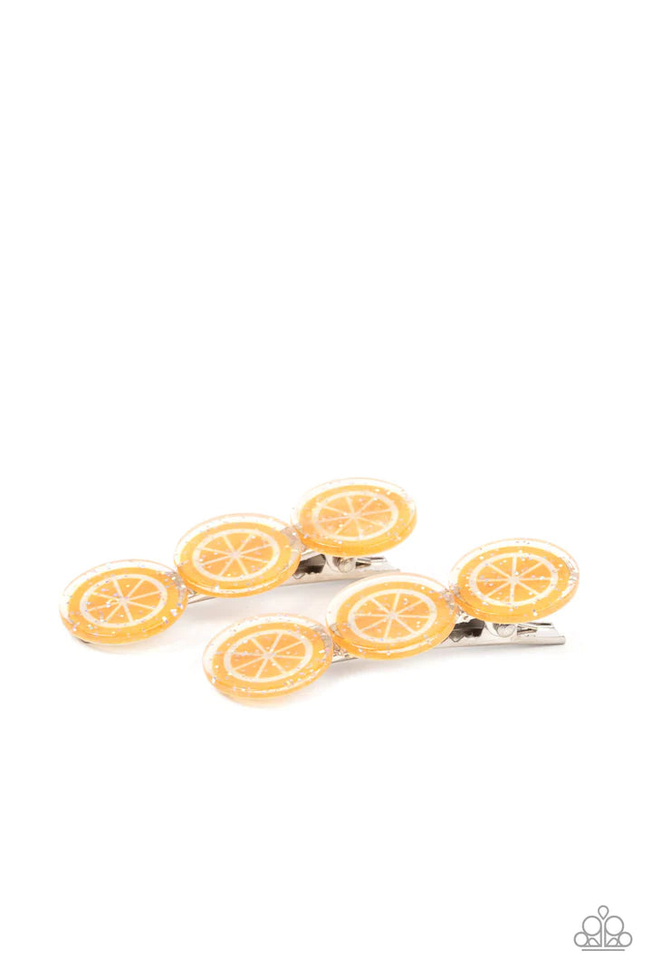 Charismatically Citrus Orange Hair Clip