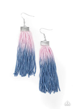Load image into Gallery viewer, Dual Immersion Pink Tassel Earrings
