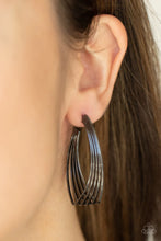 Load image into Gallery viewer, Industrial Illusion Black Earrings