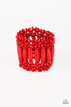 Load image into Gallery viewer, Barbados Beach Club Red Wood Bracelet