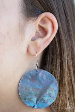 Cosmic Rainbow Purple Multi Acrylic Earrings