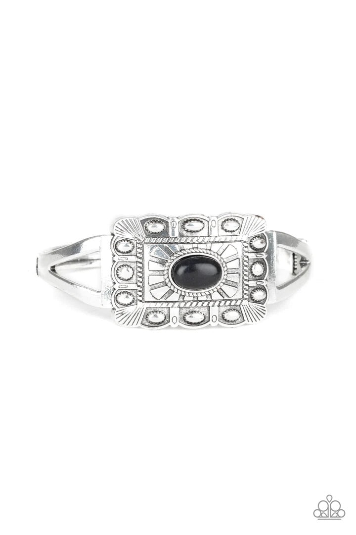 Big House On the Prairie Black Hinged Bracelet