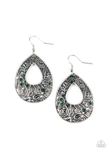 Load image into Gallery viewer, Bubble Bustle Green Earrings