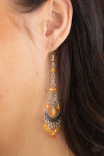 Load image into Gallery viewer, First in Shine Orange Earrings