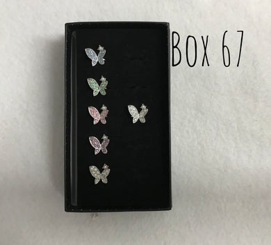 Starlet Shimmer Blingy Butterfly w/Pearl Rings Box 67