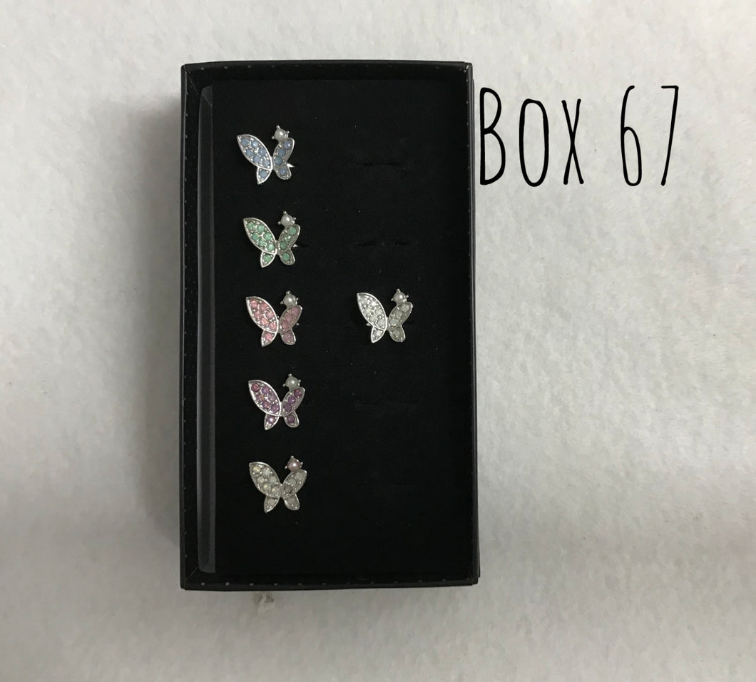 Starlet Shimmer Blingy Butterfly w/Pearl Rings Box 67