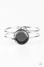 Load image into Gallery viewer, Showbiz Shimmer Silver Hinged Bracelet