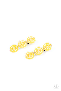 Charismatically Citrus Yellow Hair Clip