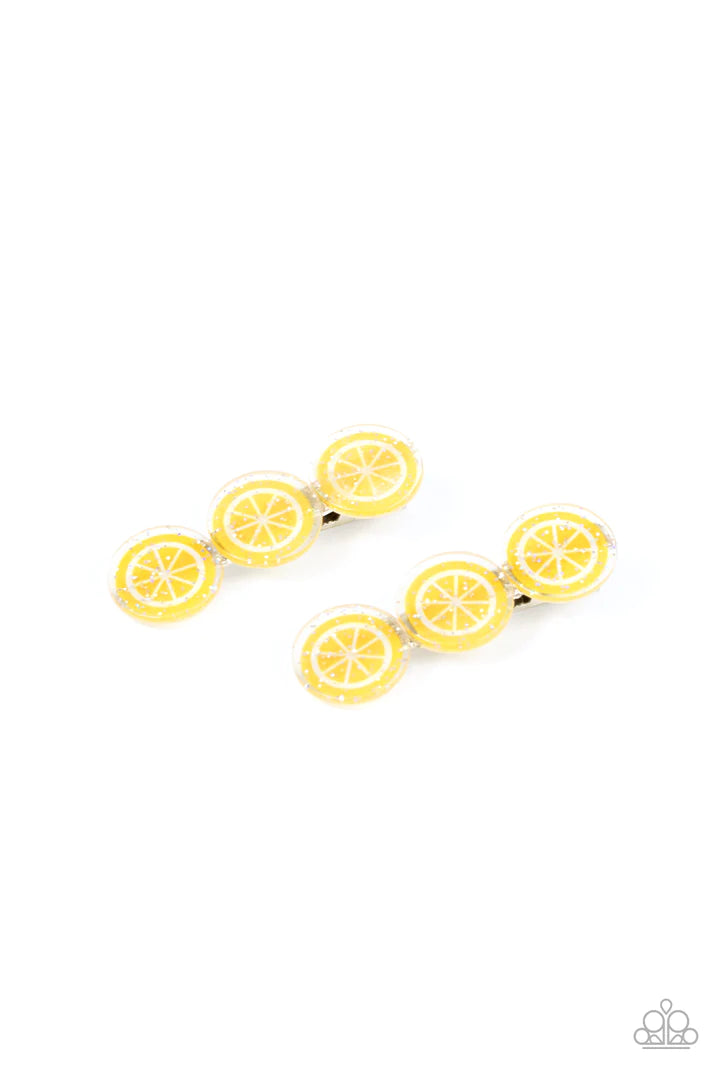 Charismatically Citrus Yellow Hair Clip