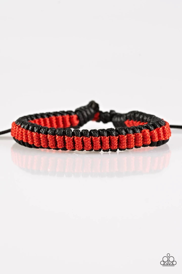 Trail Tracker Red Urban Bracelet