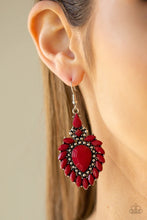 Load image into Gallery viewer, The Lioness Den Red Earrings