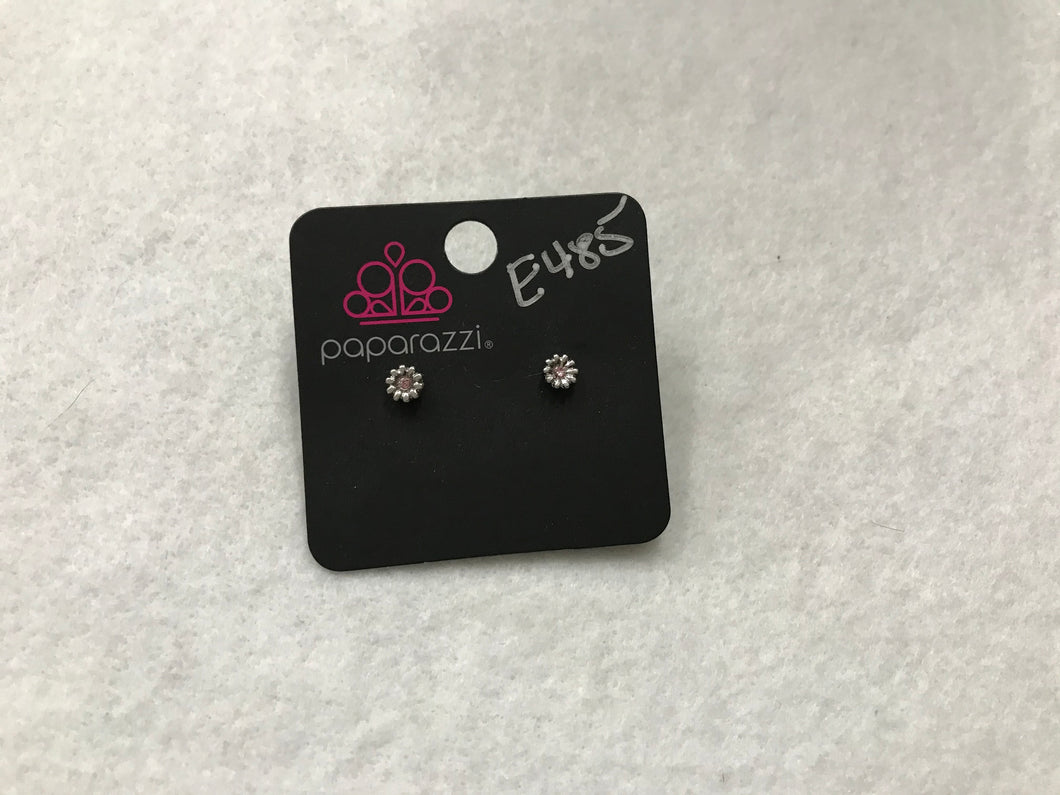 Starlet Shimmer Flower Pink Earrings #485
