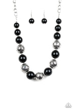 Load image into Gallery viewer, Floral Fusion Black Necklace