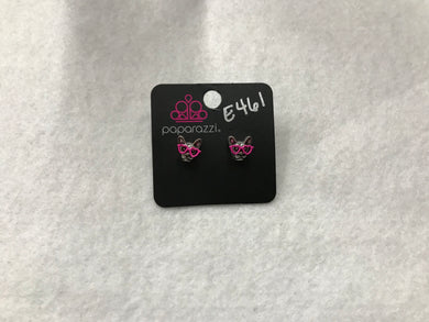 Starlet Shimmer Dog w/Sunglasses Hot Pink Earrings #461