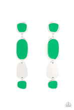 Load image into Gallery viewer, All Out Allure Green Post Earrings