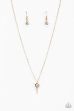 Load image into Gallery viewer, Key Figure Gold Necklace