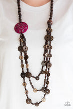 Load image into Gallery viewer, Jungle Jive Pink Wood Necklace