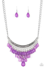 Load image into Gallery viewer, Rio Rainfall Purple Necklace