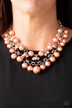 Load image into Gallery viewer, Ballroom Service Orange Necklace