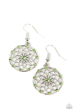 Load image into Gallery viewer, Springtime Salutations Green Earrings